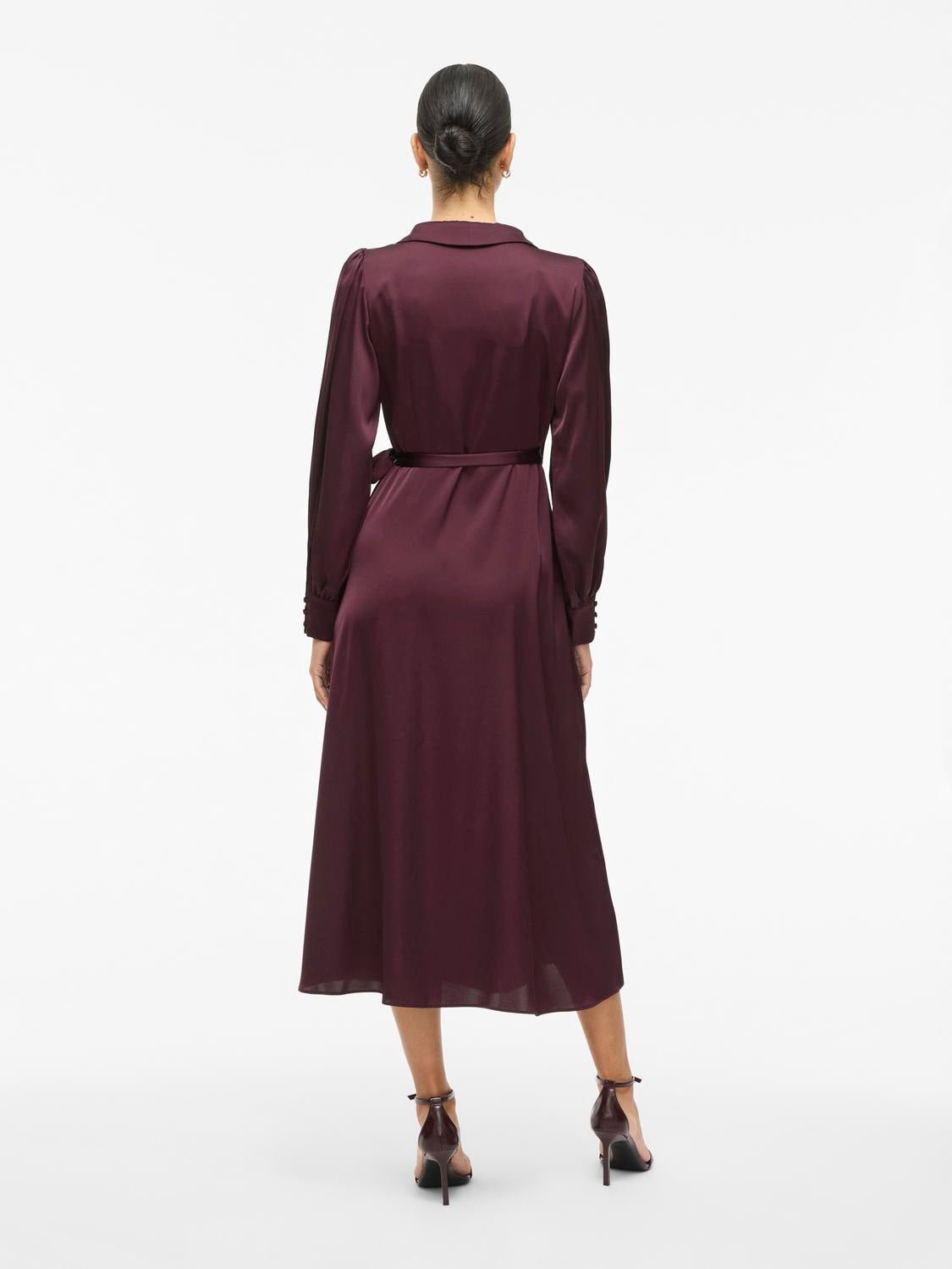 VIENNA Long Dress - Fig - VERO MODA & VILA Bergvik